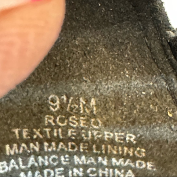 Nine West Black Ribcage Ankle wedge Heels woman's 9.5 - Picture 7 of 8